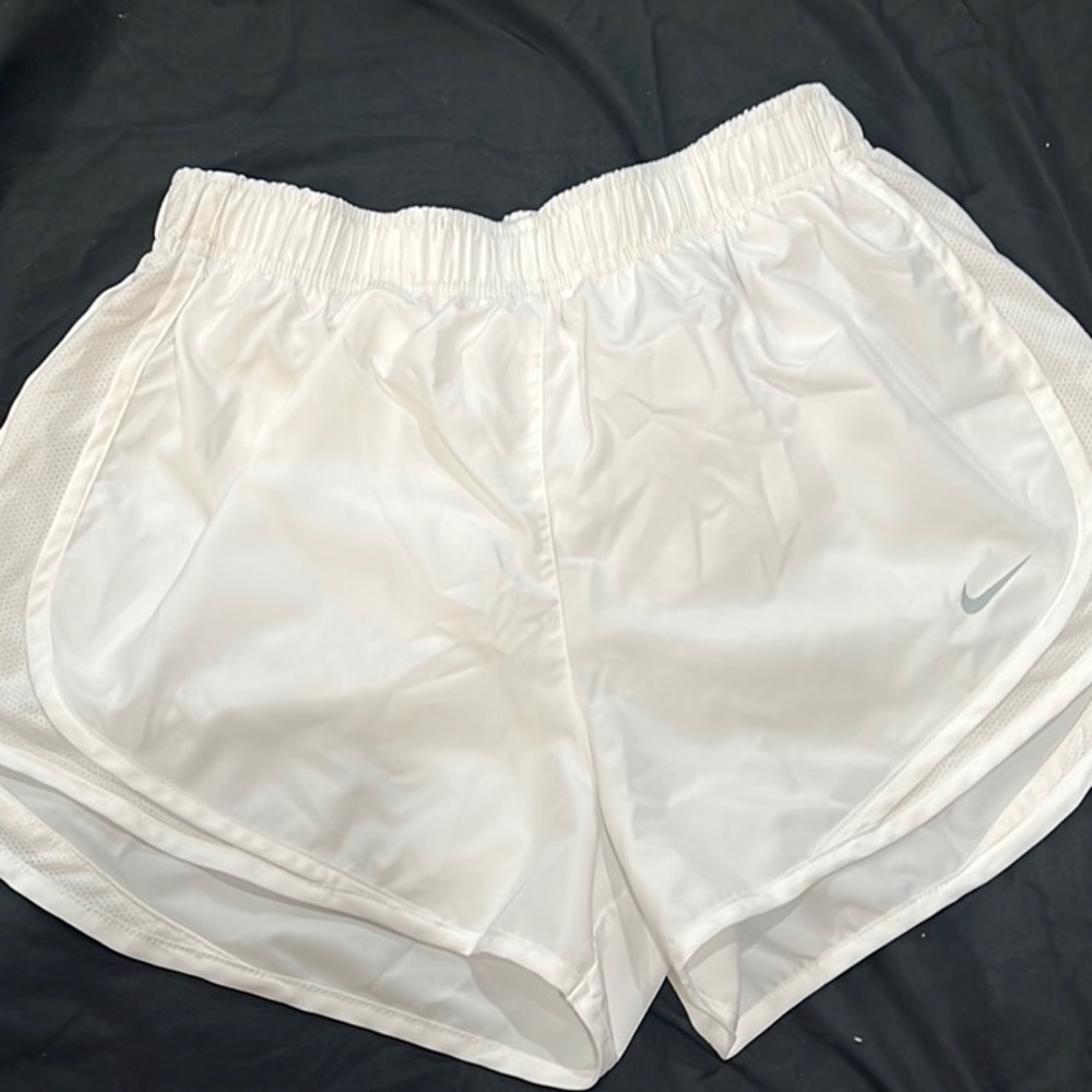Women's White Nike Athletic Shorts